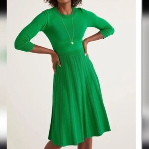 Boden Green Knit Dress